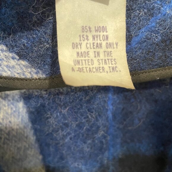 Plaid Wool Long Duster Vest - Picture 11 of 11